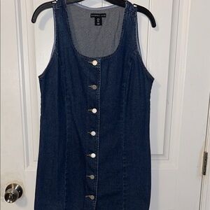 Denim navy blue dress